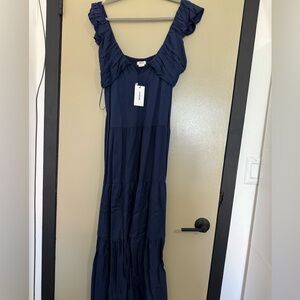 Jason Wu Navy maxi dress